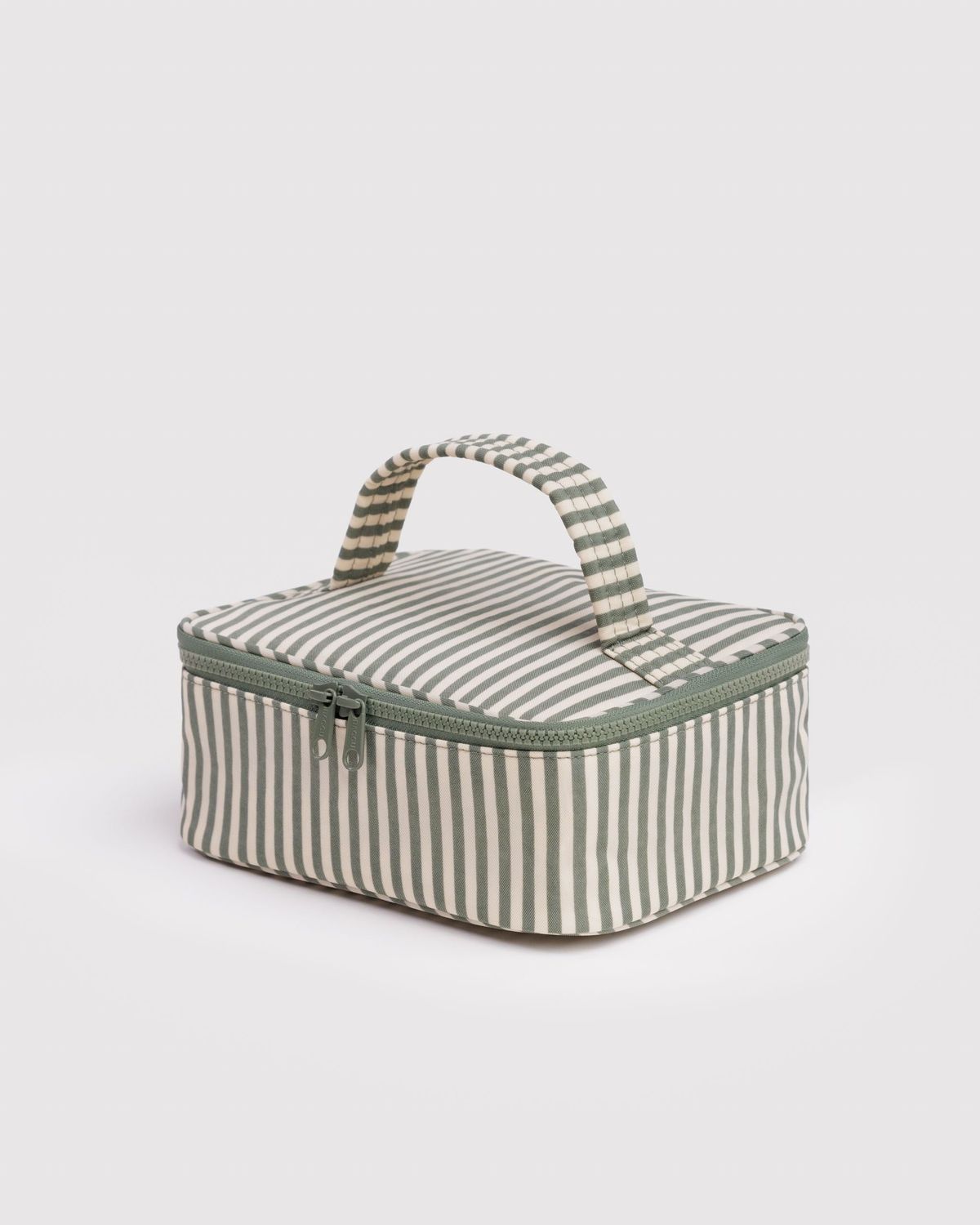Baggu Small Cosmetic Case Sage Stripe