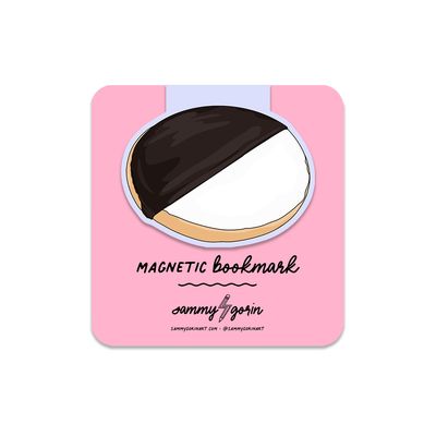 Black and White Cookie Magnetic Bookmark