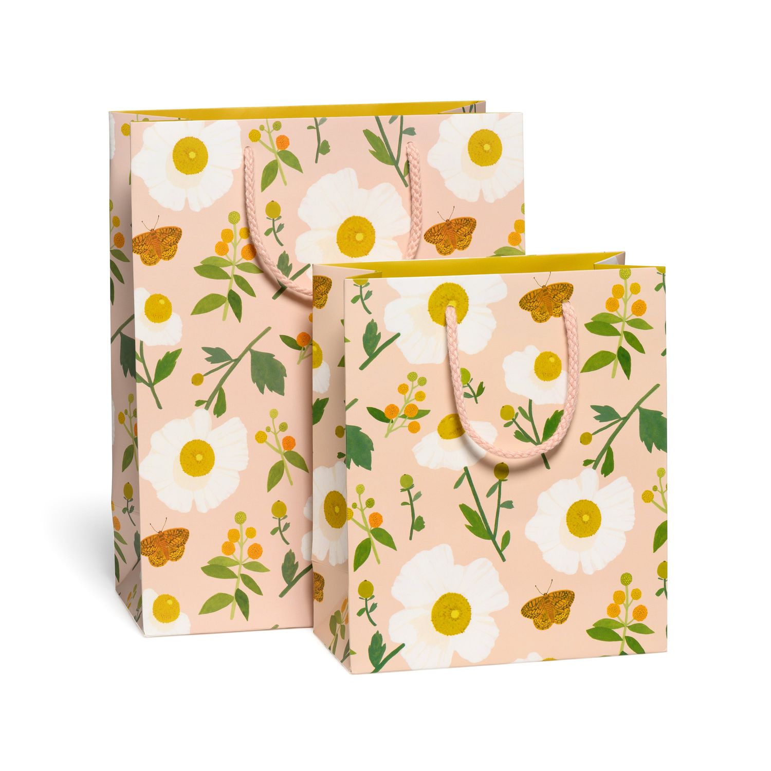 White Poppies Gift Bags