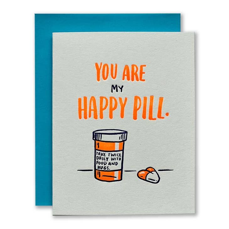 Ladyfingers Happy Pill Love Card