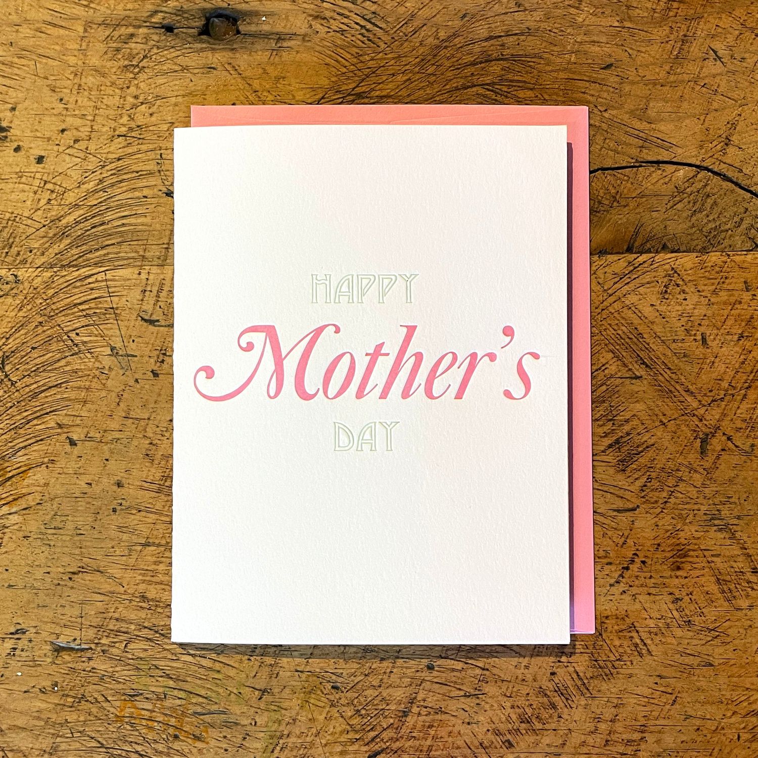 Happy Mother's Day Letterpress Card