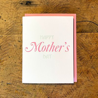 Happy Mother's Day Letterpress Card