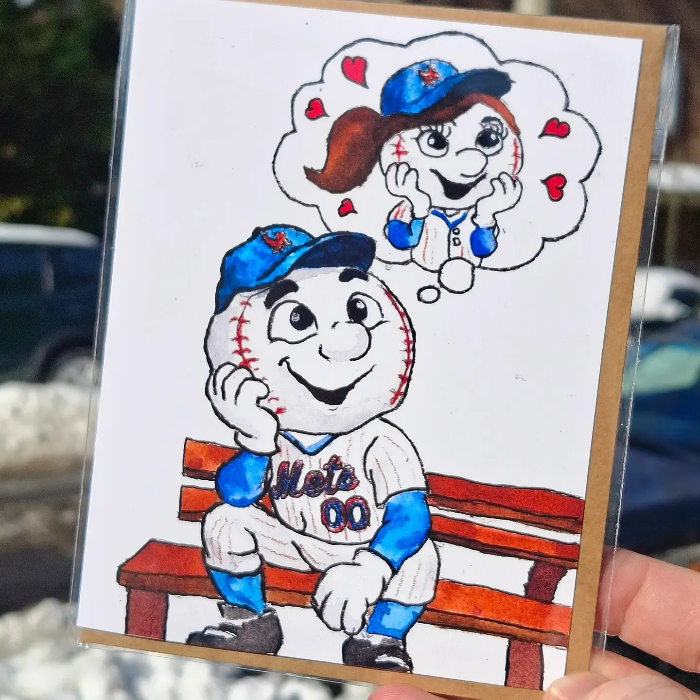 Mrs Met :Forever Bae! -Handmade Greeting Card