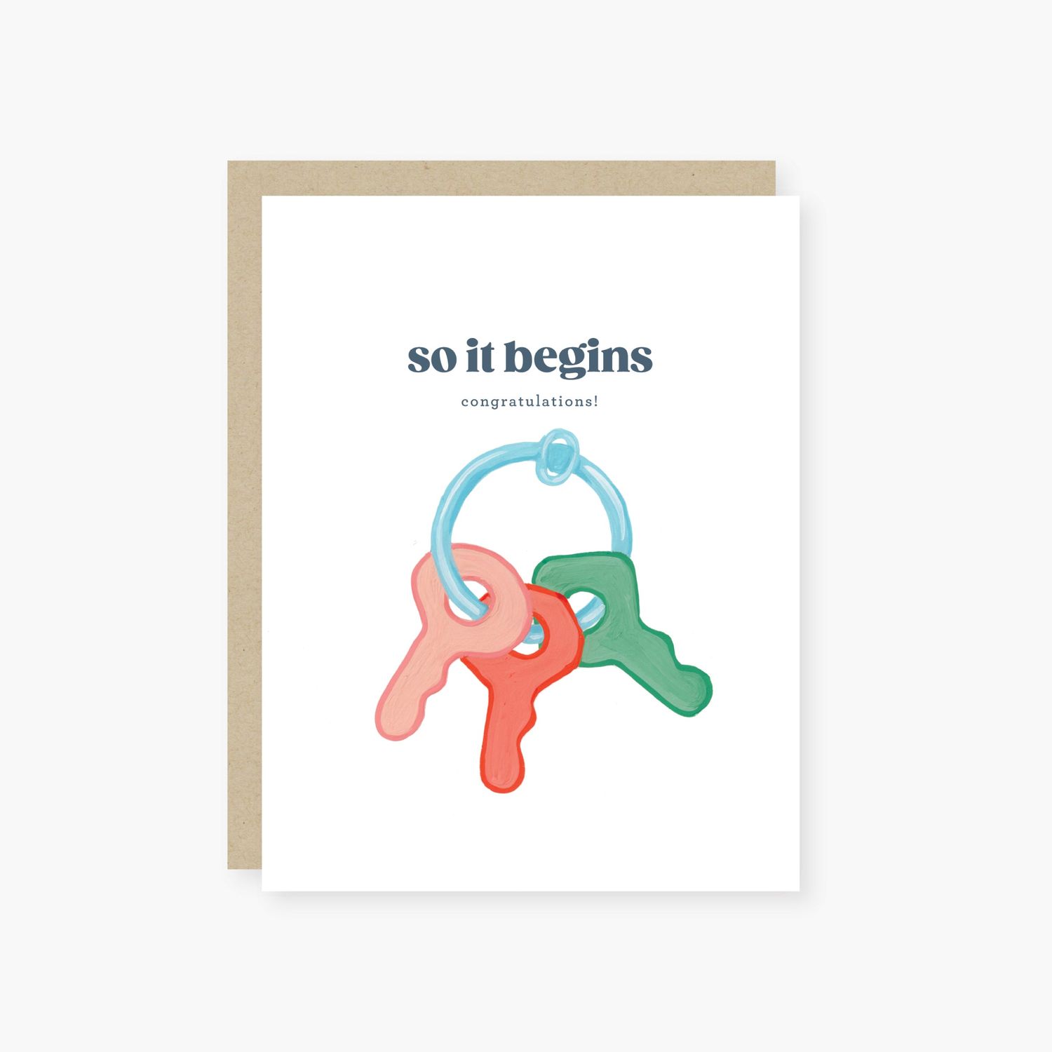 So It Begins, Baby Keys Baby Card
