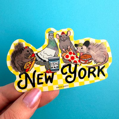 New York City Animals Sticker