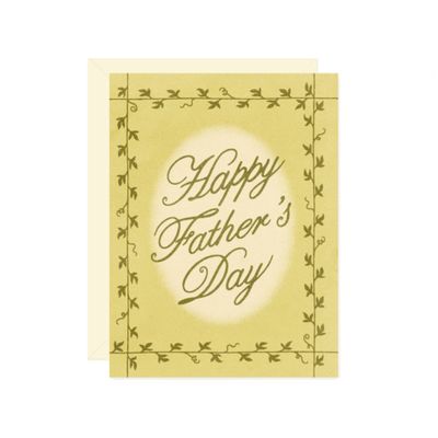 Father’S Day Vine Border Card