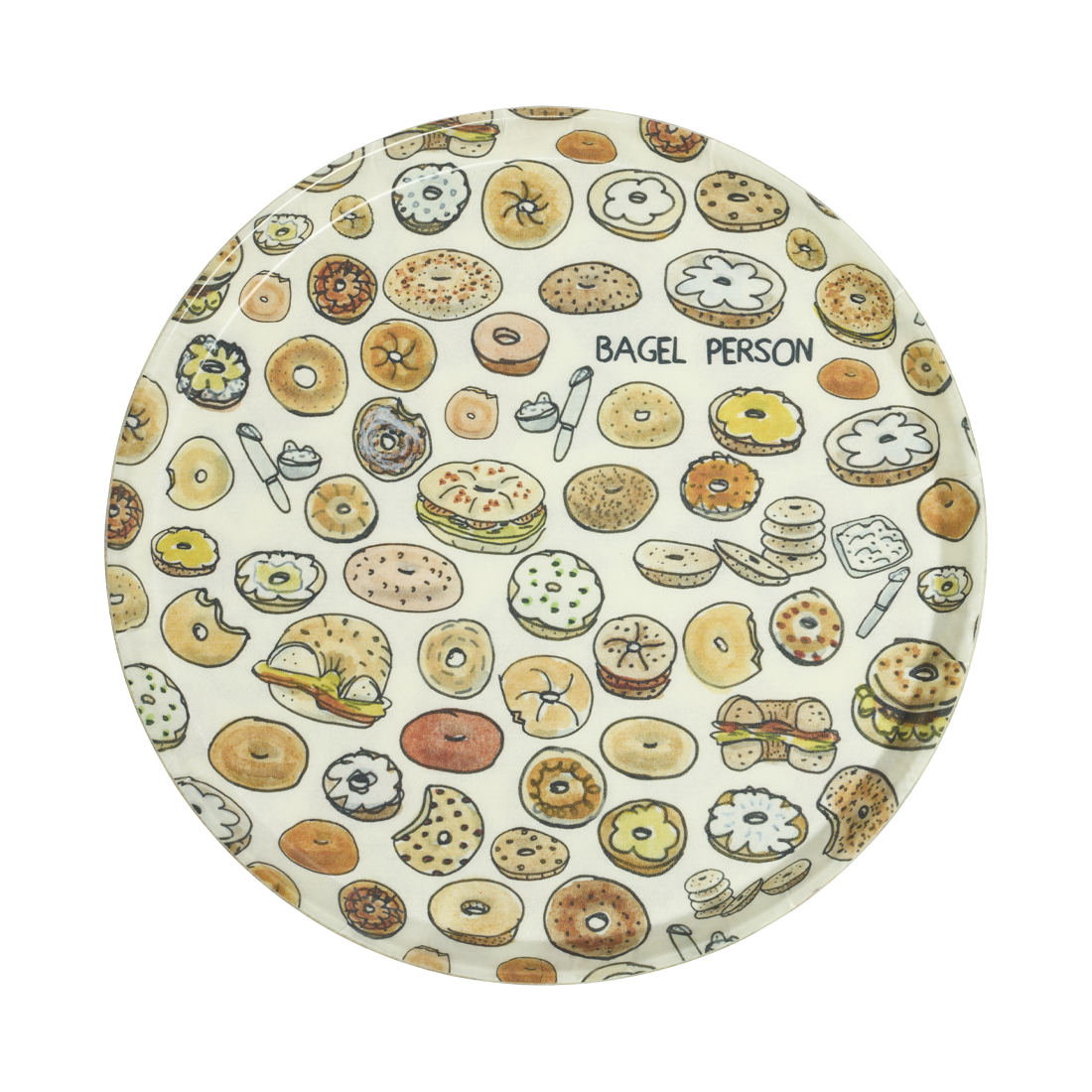 Camtray Round Bagel Person 14"