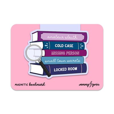 Mystery Thriller Book Tropes Magnetic Bookmark