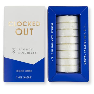 Clocked Out - Aromatherapy Shower Steamers - Island Citrus - Set of 8