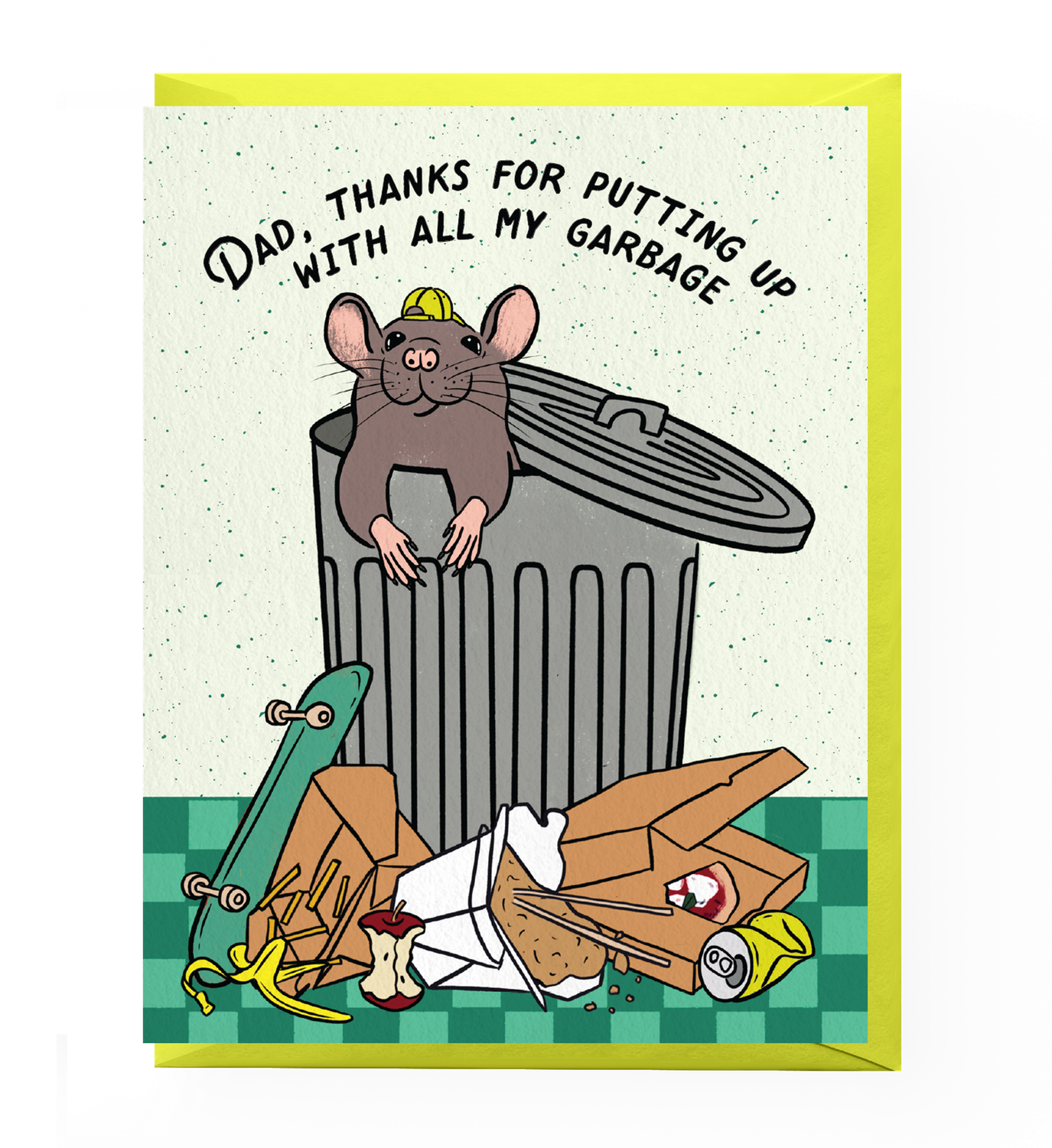 Cute Rat Father's Day Card