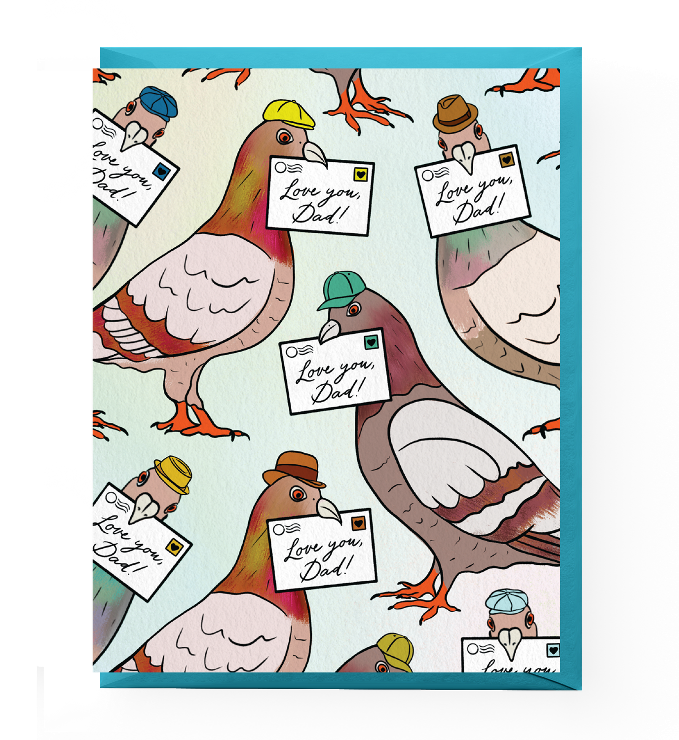 Pigeon Father's Day Card