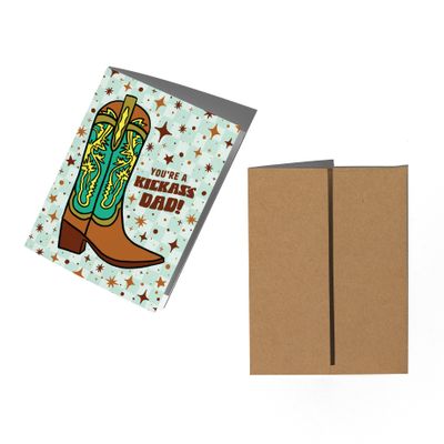 Kickass Dad Father's Day Card