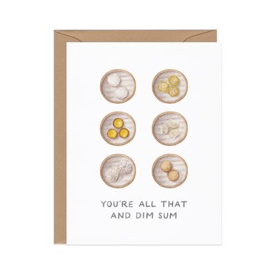 All That and Dim Sum — Asian Food Pun Congrats Card