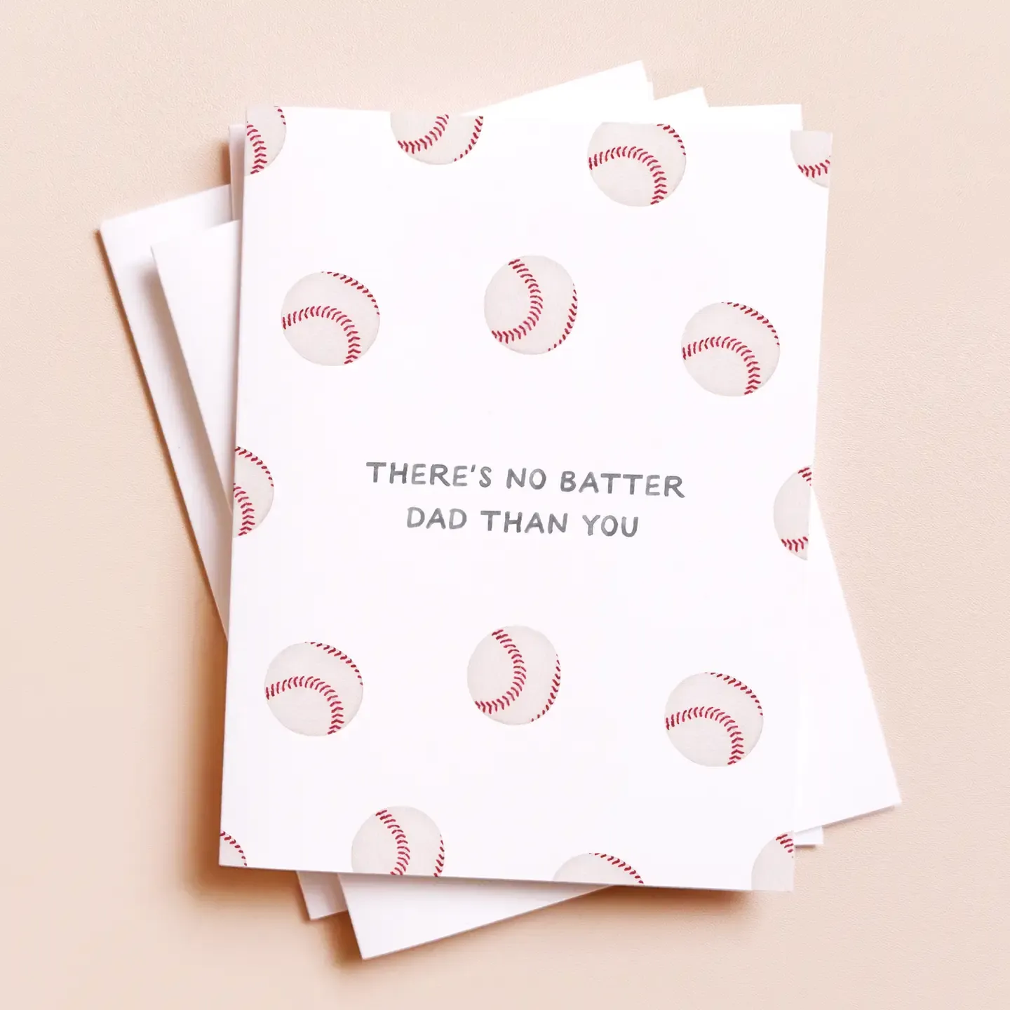 No Batter Dad — Baseball Pun Father's Day Card