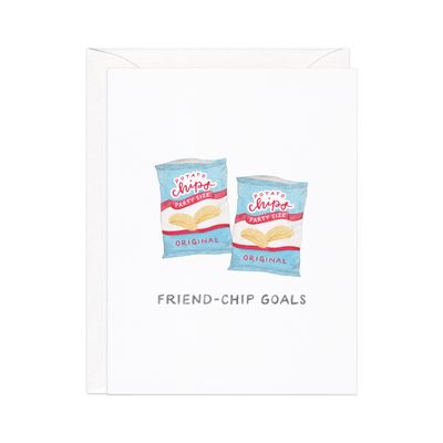 Friend-Chip Goals — Food Pun Friendship Card