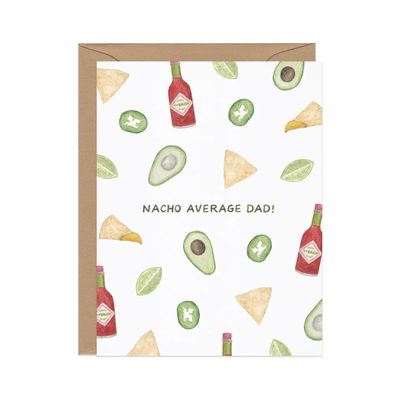 Nacho Average Dad — Food Pun Father's Day Card