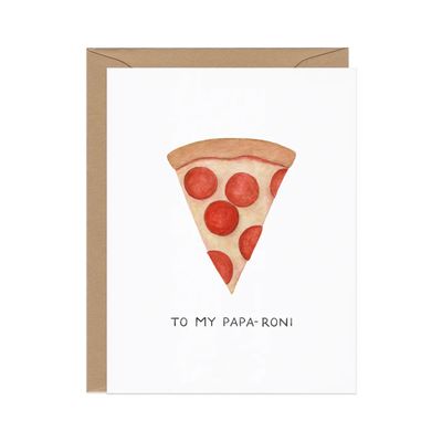 To My Papa-Roni — Pizza Pun Father's Day Card