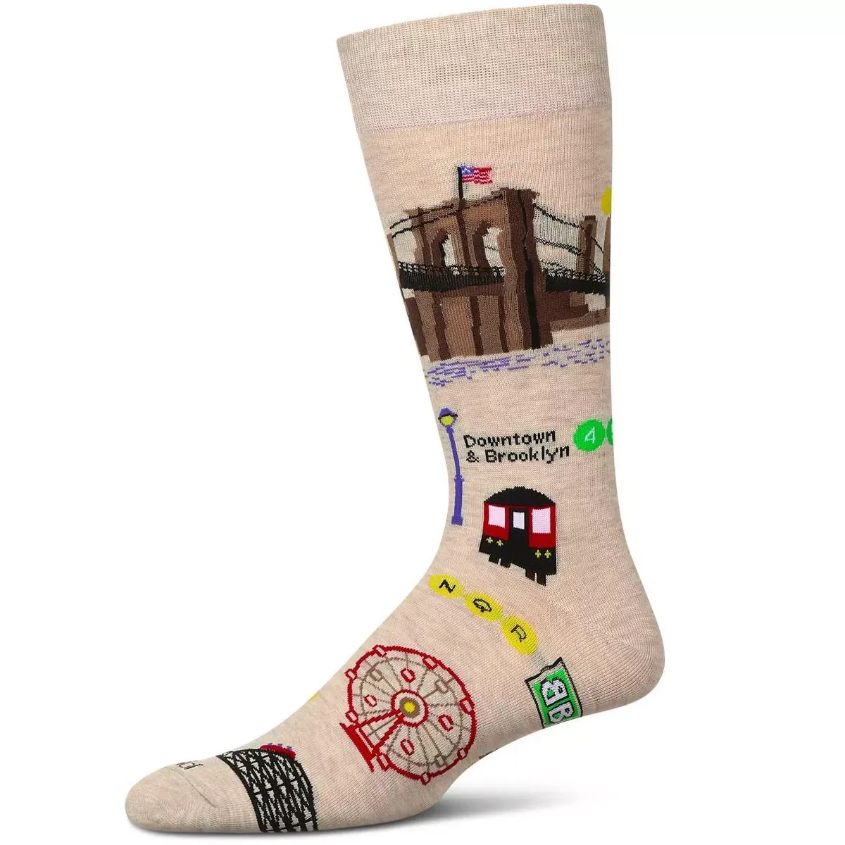 Men's Brooklyn Themed Bamboo Crew Sock