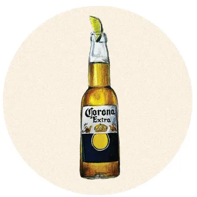 Corona with Lime Cream Trinket Dish