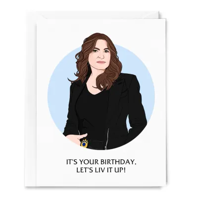 Liv It Up Birthday Card