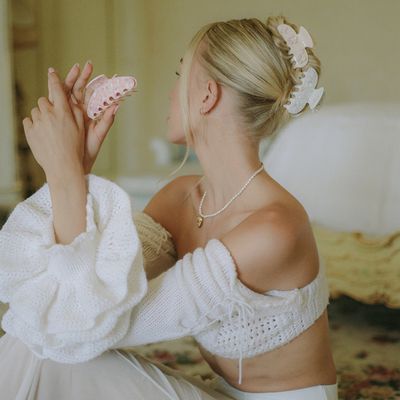 Sweetheart Clip in Pink Angel food