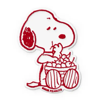 3P4 X Peanuts® - Snoopy Cherry Basket Magnet
