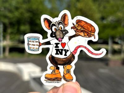The Bodega Order-B.E.C Rat in Timbs-Vinyl Sticker-Handmade