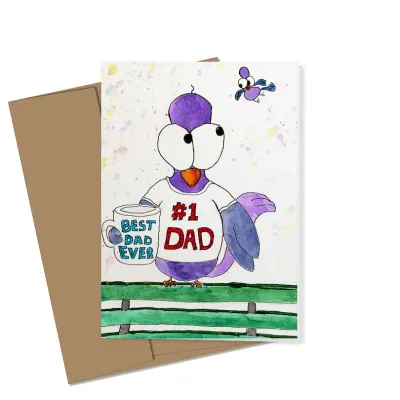 You're the Coop-Est Dad!-Handmade Greeting Card