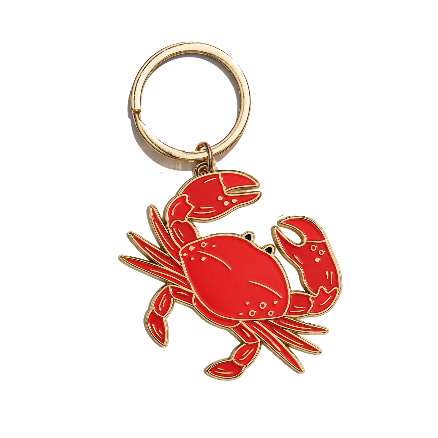 Crab Enamel Keychain Bag Charm