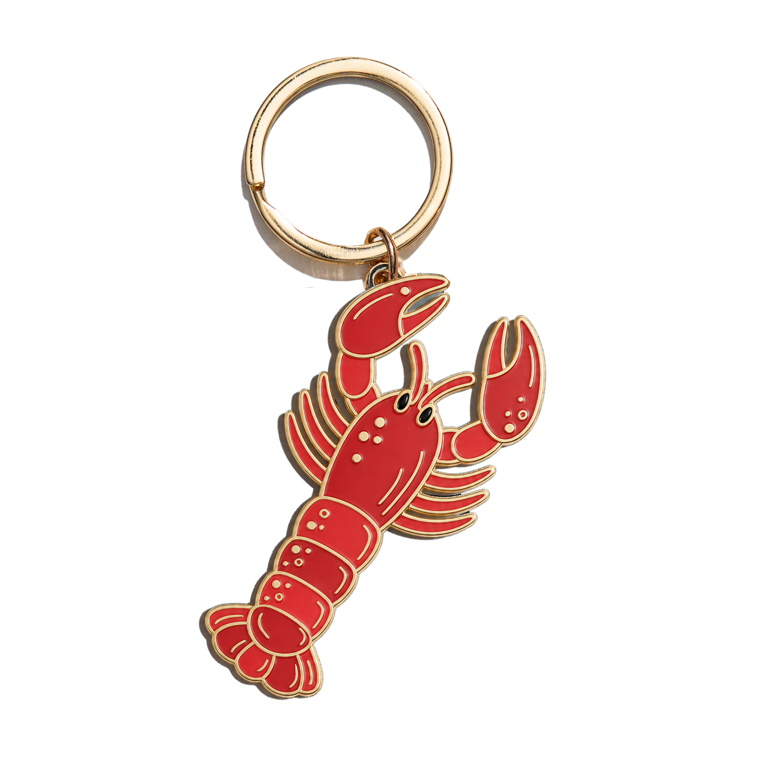 Lobster Enamel Keychain Bag Charm