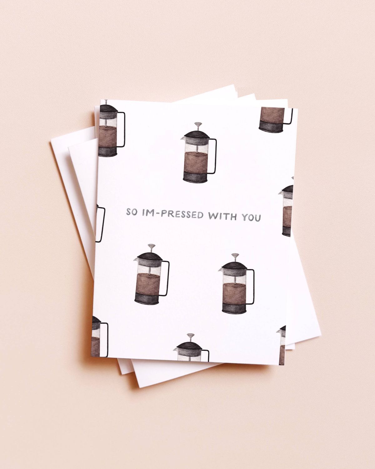 So Im-Pressed with You — Coffee Pun Congrats Card