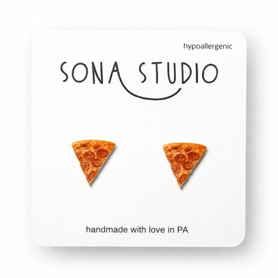 Pizza Earrings