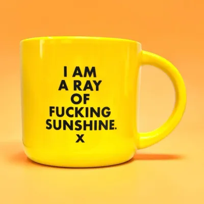 I Am A Ray of Fucking Sunshine... Ceramic Mug.