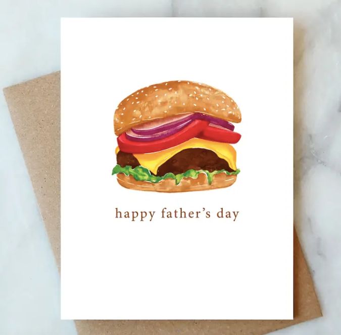 Hamburger Father's Day Card | Dad &amp; Seasonal Card