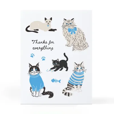 Thank You Cats Greeting Card