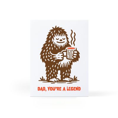 Dad, You're A Legend Greeting Card