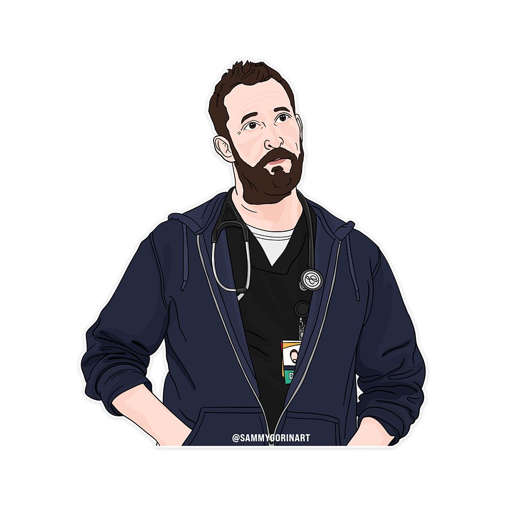 Dr. Heartthrobby Noah W Sticker