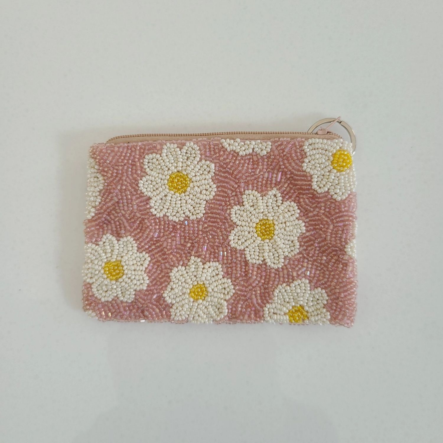 Daisy Print Pouch Lt Pink SCP 214