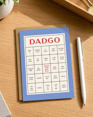 Father's Day Bingo Card