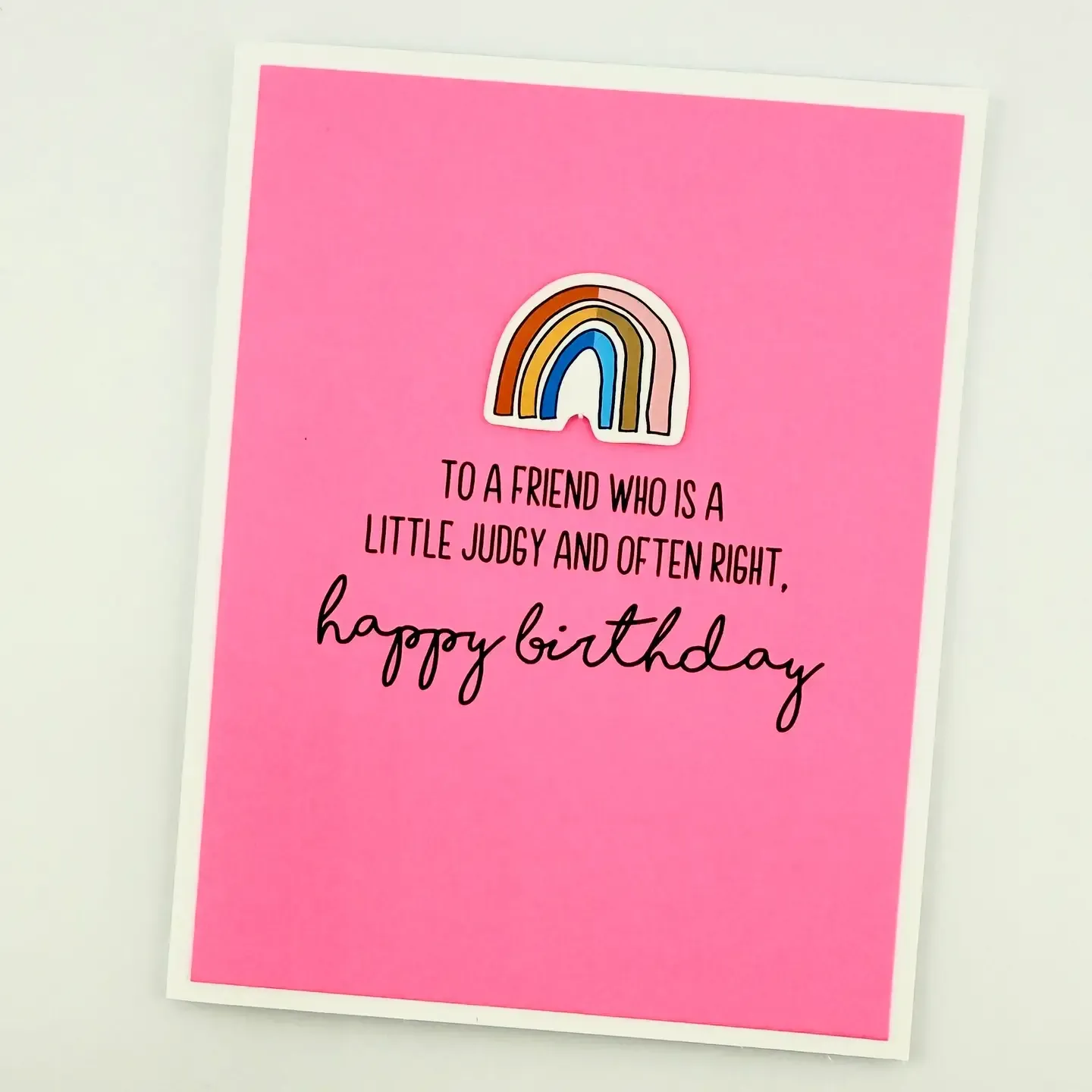Little Judgy and Often Right Birthday Card