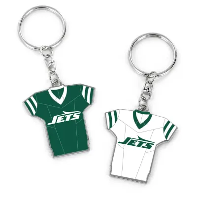 NEW YORK JETS REVERSIBLE HOME/AWAY JERSEY KEYCHAIN