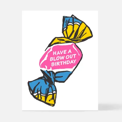Blowout Birthday Card