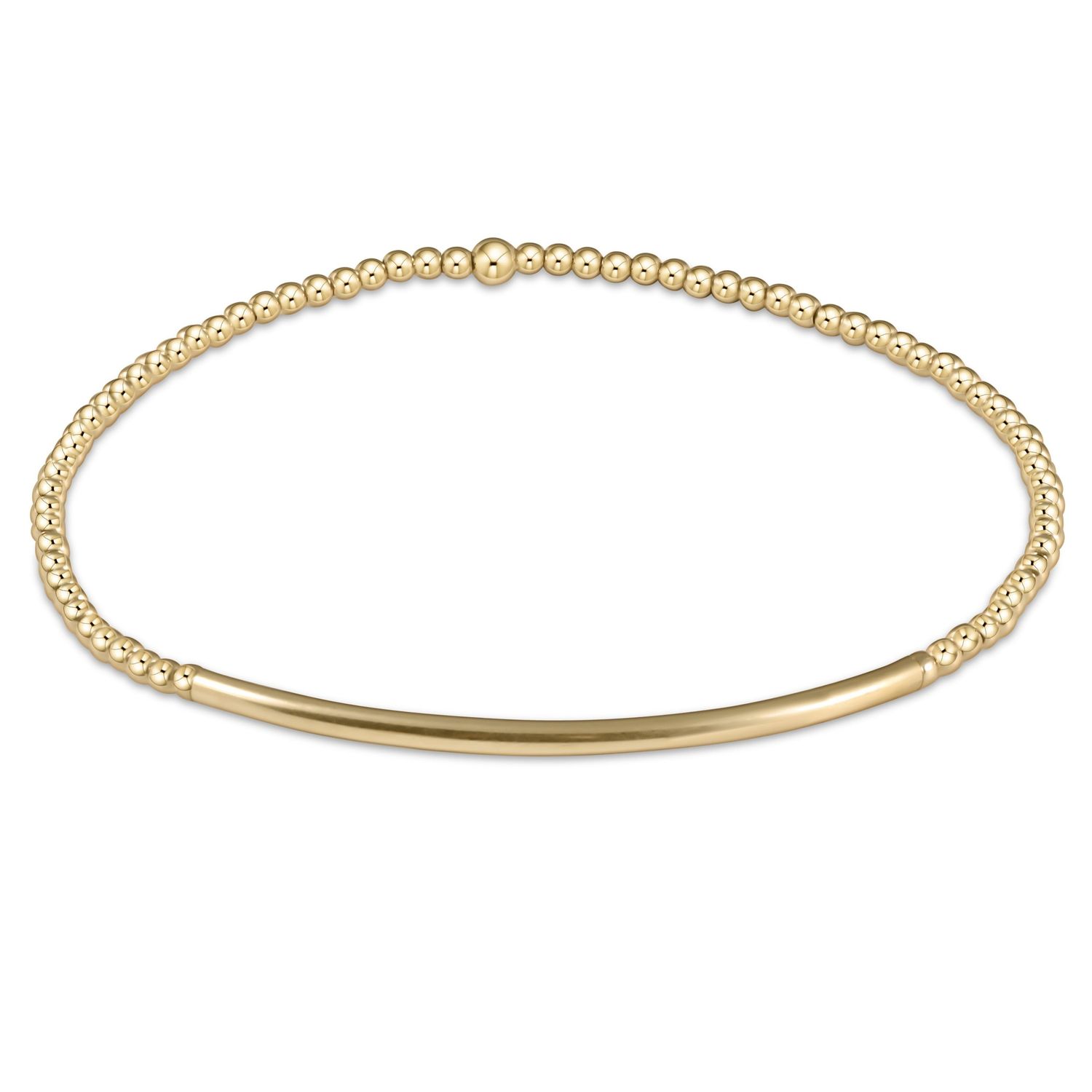 enewton bliss bar gold pattern 2mm bead bracelet