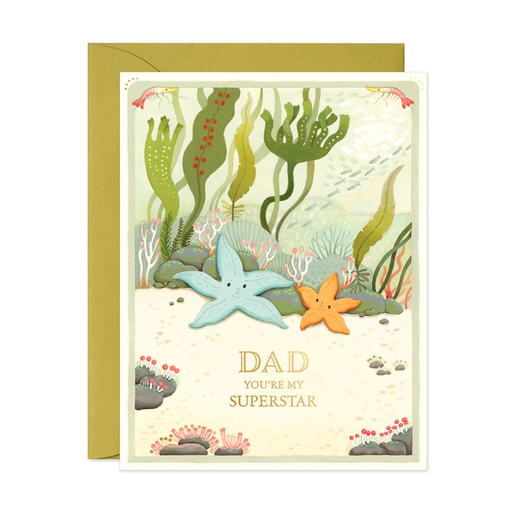 Father's Day Starfish Greeting Card