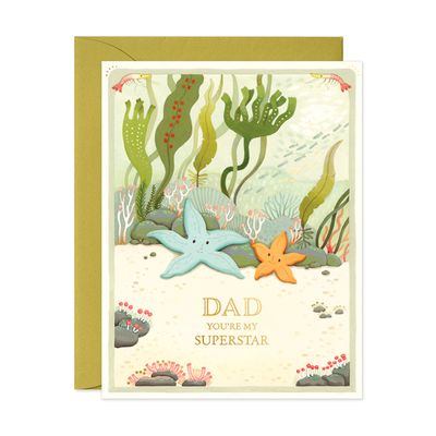Father's Day Starfish Greeting Card