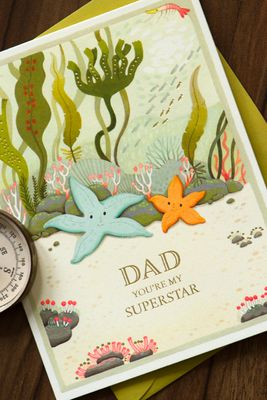 Father's Day Starfish Greeting Card