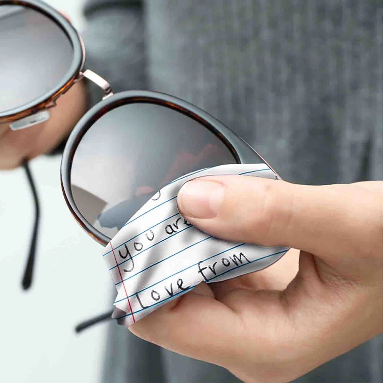 Personalised Letter Glasses Cloth