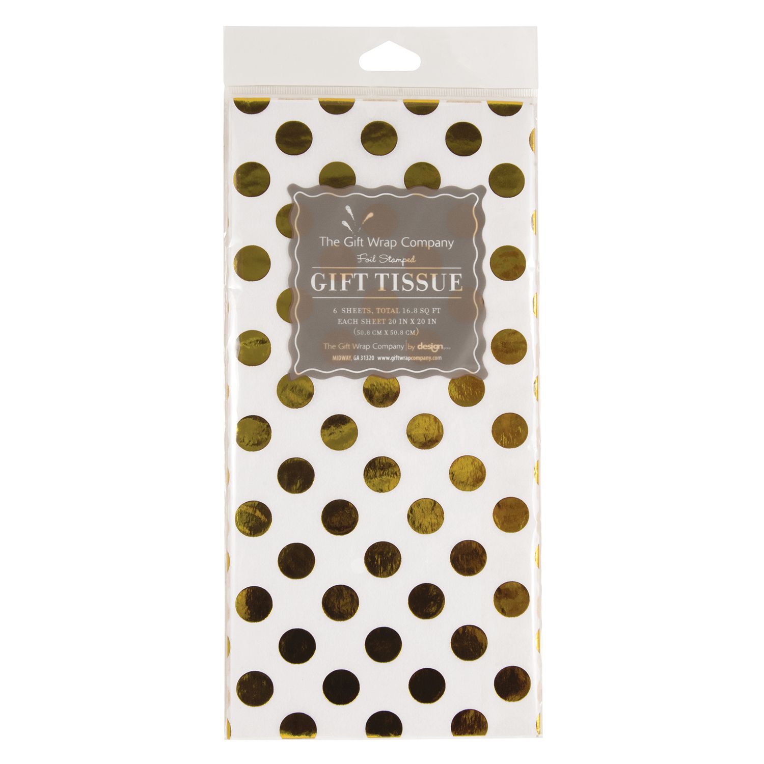 GOLD SPOT FOIL STAMPED TISSUE