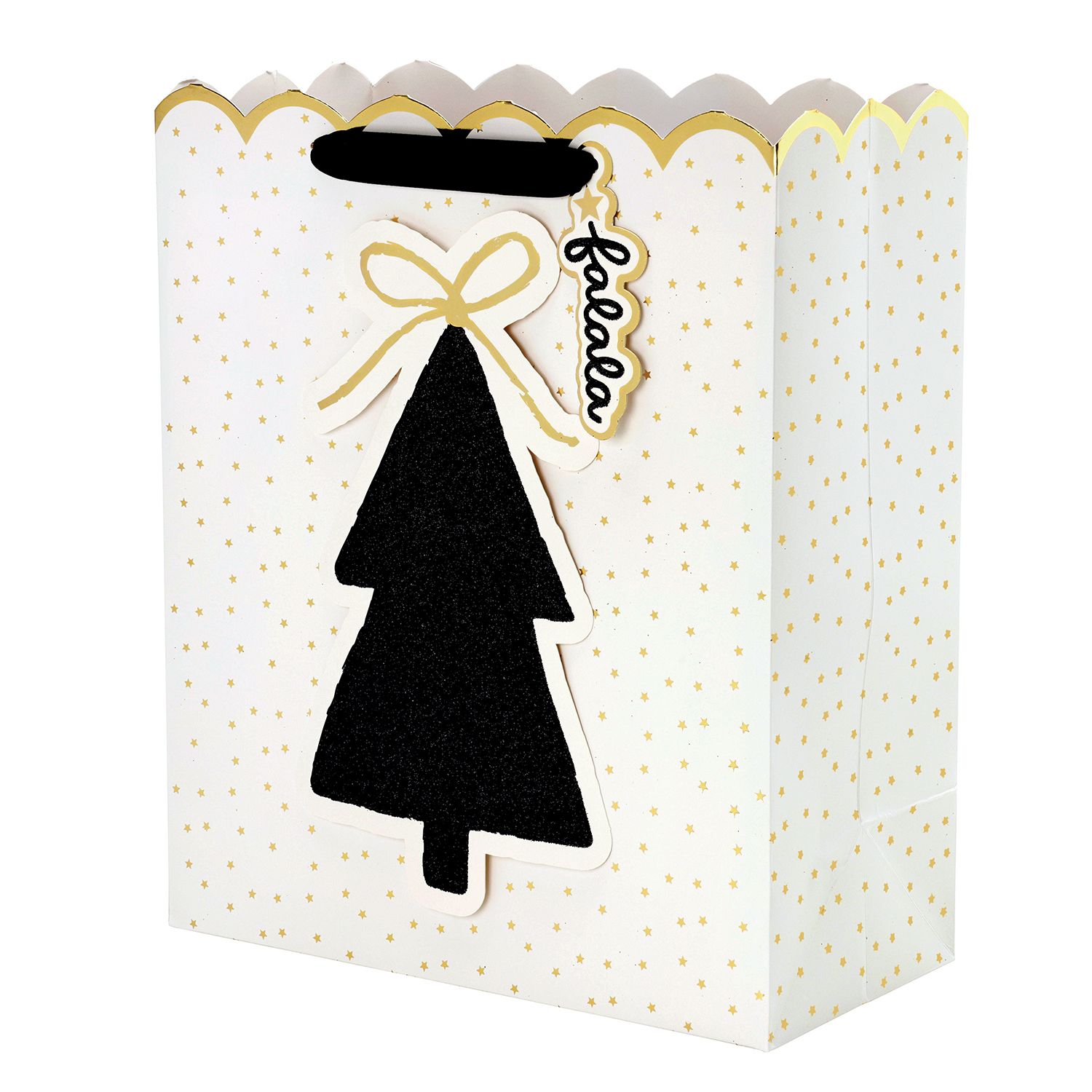 Large Gift Bag-Tree/Gold Stars