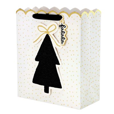 Large Gift Bag-Tree/Gold Stars